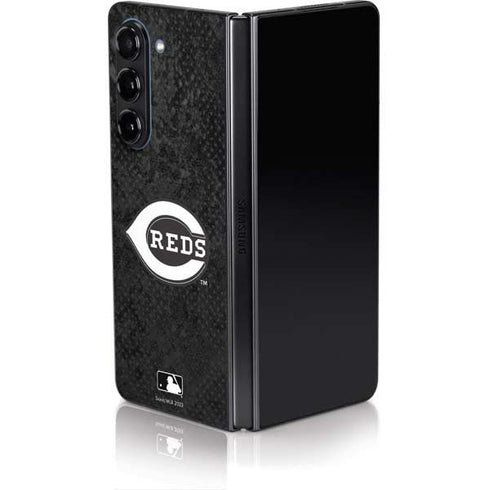 MLB Cincinnati Reds Dark Wash Galaxy Z Fold5 5G Skin